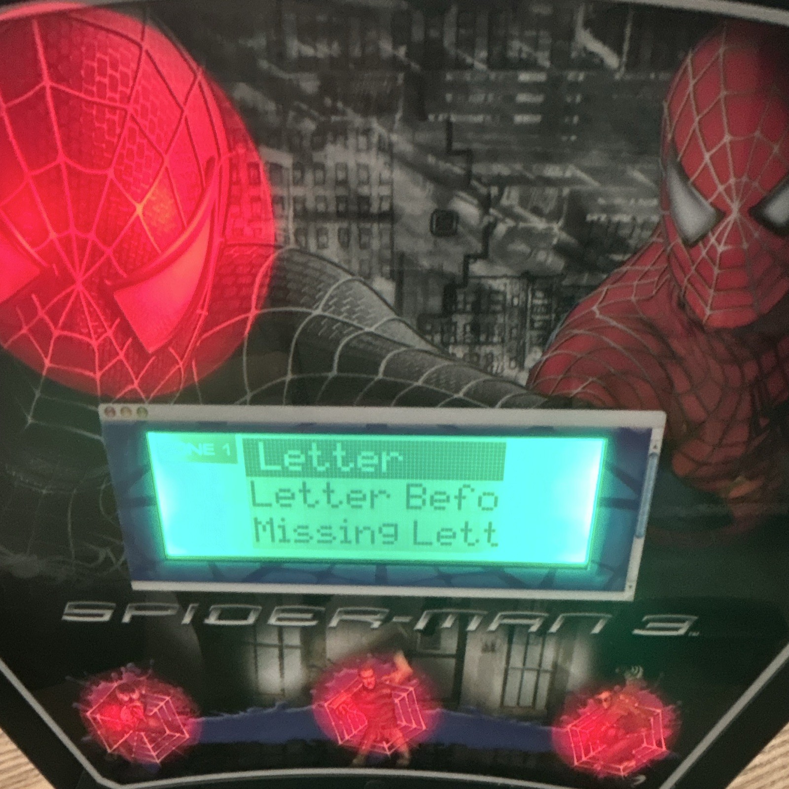 Marvel Spider-Man 3 Learning Laptop w/ Keyboard LCD + Mini Camera 2007