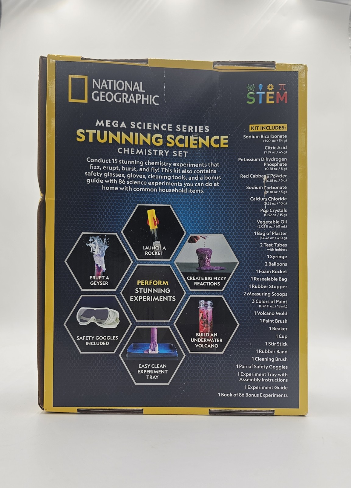 National Geographic Mega Science Series Chemistry Set for Ages 8 and Up