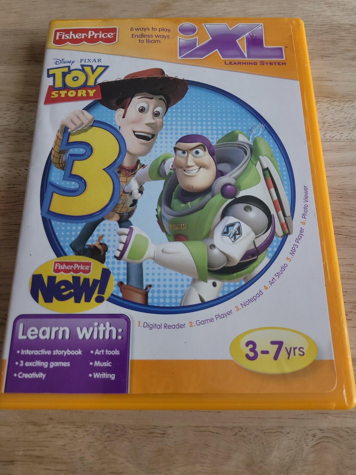 Fisher Price iXL Learning System Toy Story 3 Video Game 3-7 yrs