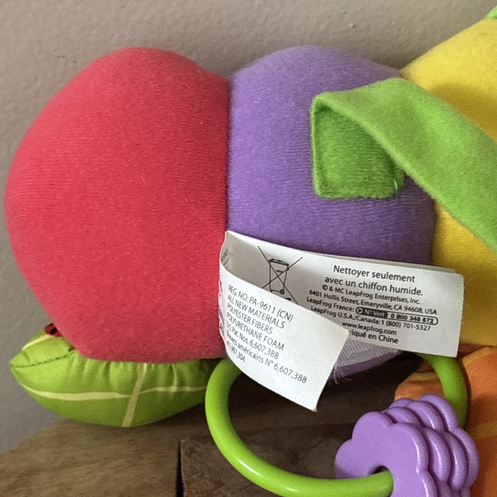 LeapFrog Baby Musical Counting Pal Sensory 14″ Caterpillar Play Tested Works