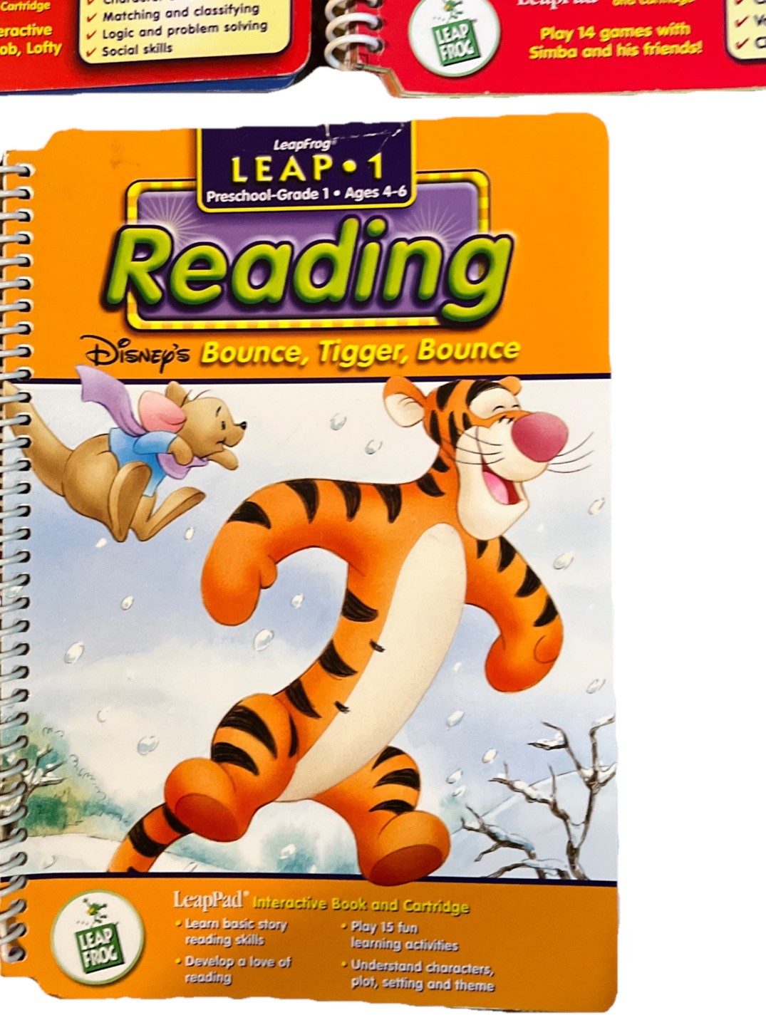 LeapFrog LeapPad Book Lot of 3 Books-No Cartridges Preschool-Grade 1 (LB045)