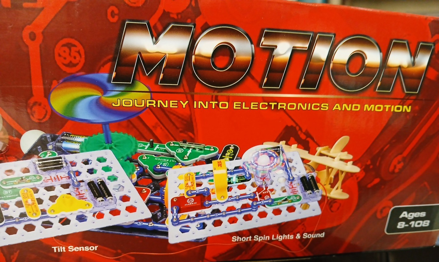Motion Electronics Discovery Kit SCM-165 Elenco Snap Circuits Ages 8-108
