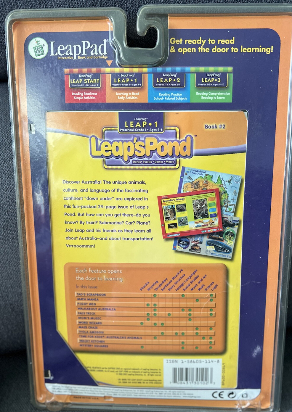LeapFrog Leap 1 Lot Of 3 Bounce Tigger Bounce/On The Move/On The Farm(3) NEW