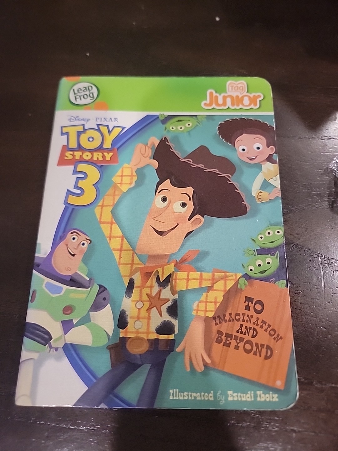 LeapFrog TOY STORY 3 Tag Junior Talking Reader Figure HTF & Toy Story 3 Book