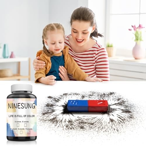 Iron Filings 8oz Powder for Magnet Science Education Experiments Magnetic Fields