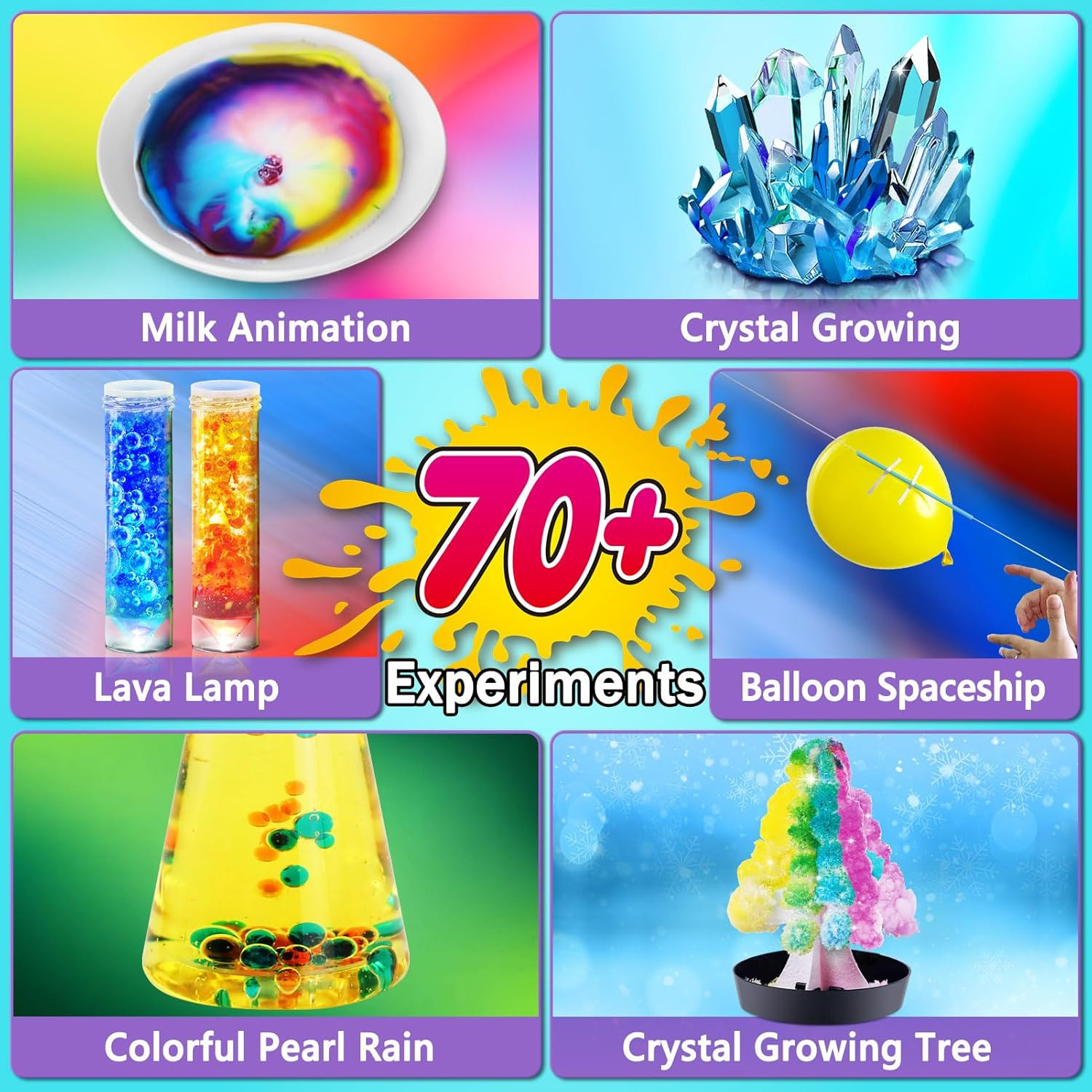 70+ Experiments Science Kit for Kids, Chemistry Set, Educational Toys Gifts Idea