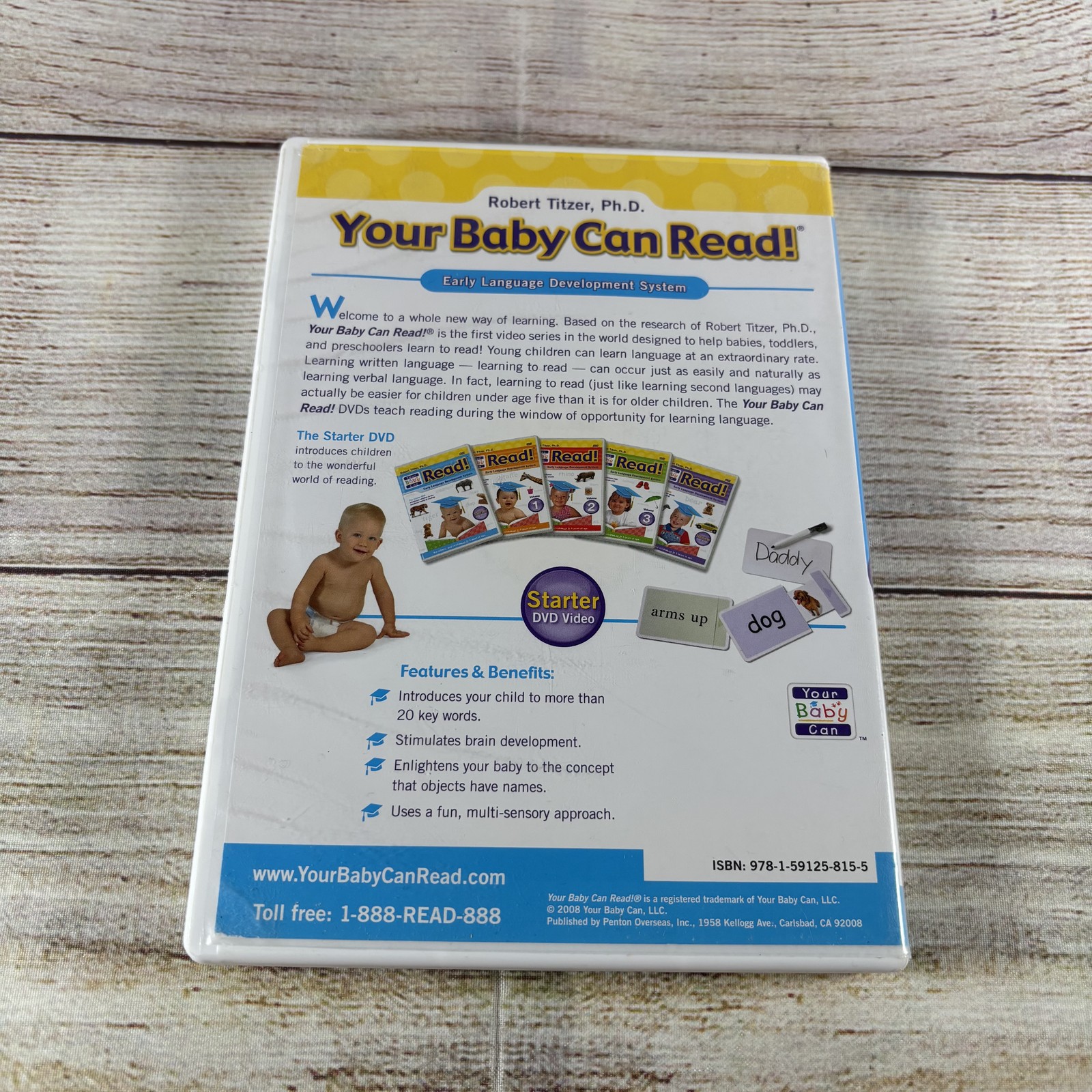 Your Baby Can Read! Early Language Development System 3-DVD Set Starter Volume 1