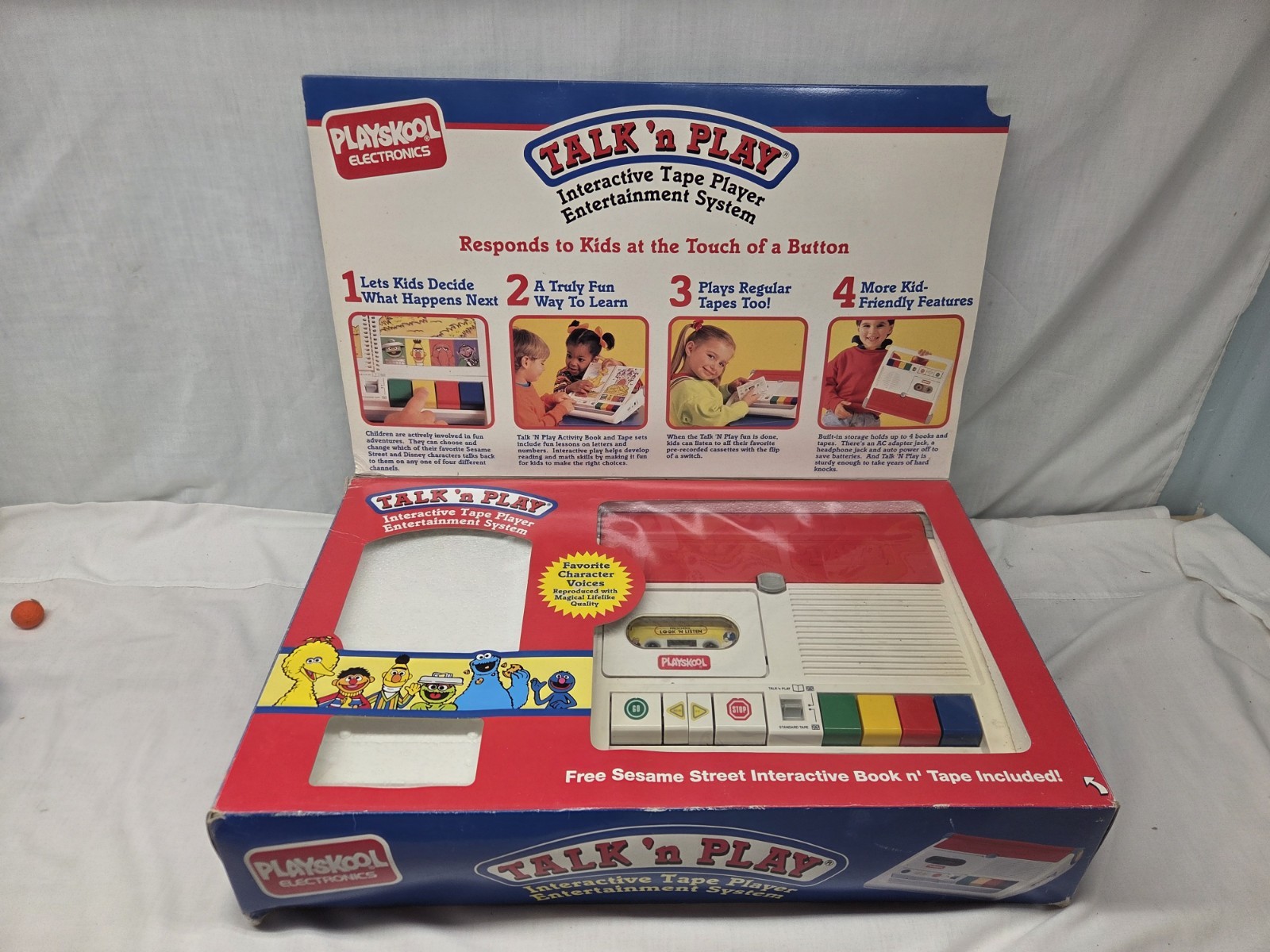 1992 Vintage Playskool Talk ‘n Play In Box COMPLETE w/ Tape & Book WORKS