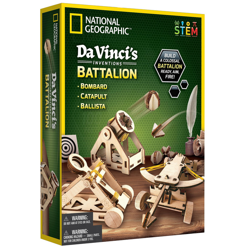 Blue Marble National Geographic Da Vinci Model Kit – Catapult Kit For Kids 3D
