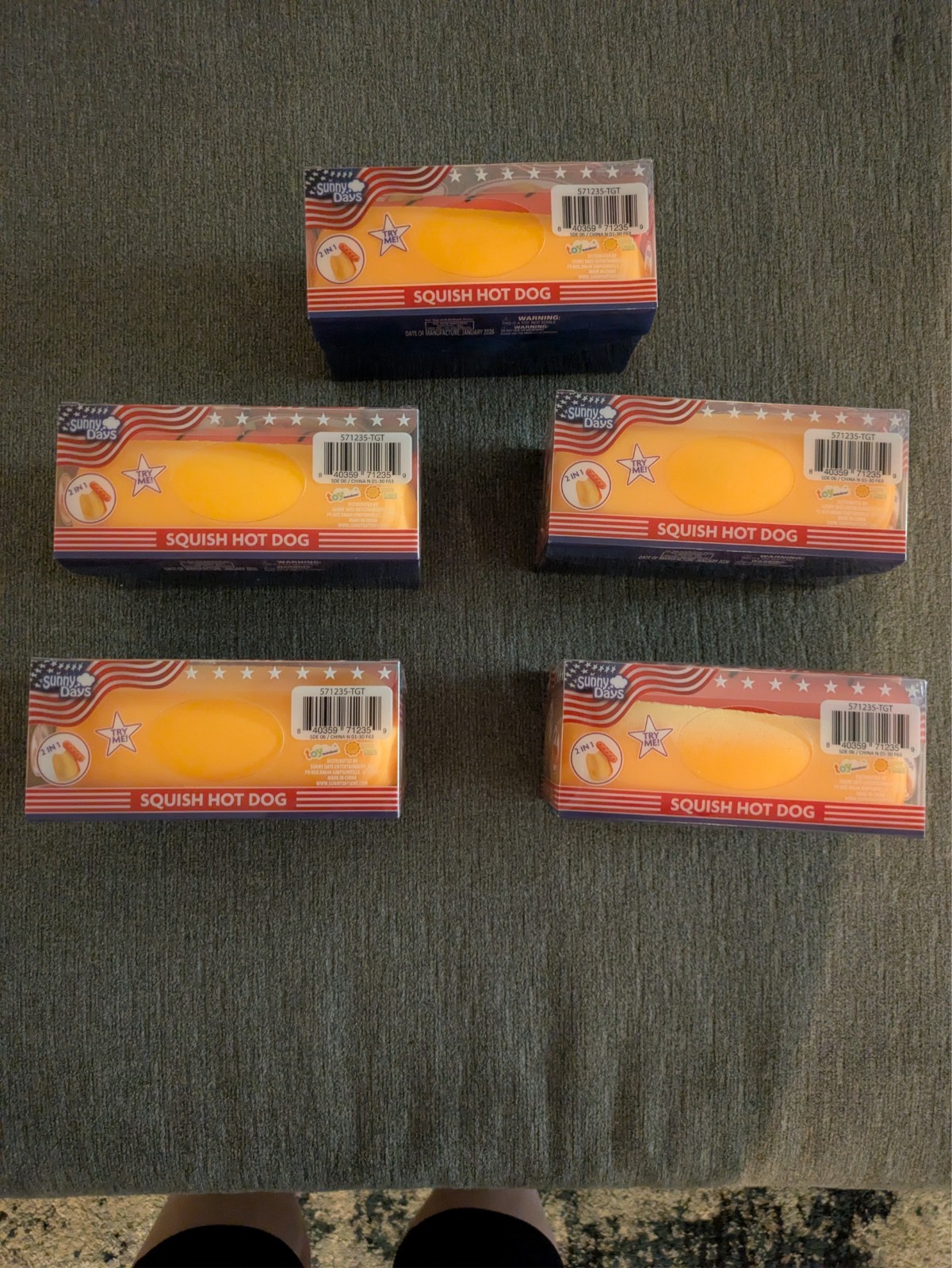 🔥🚨Brand New and Viral Toymendous Sunny Days Jumbo Hot Dog 2 in 1 Squish