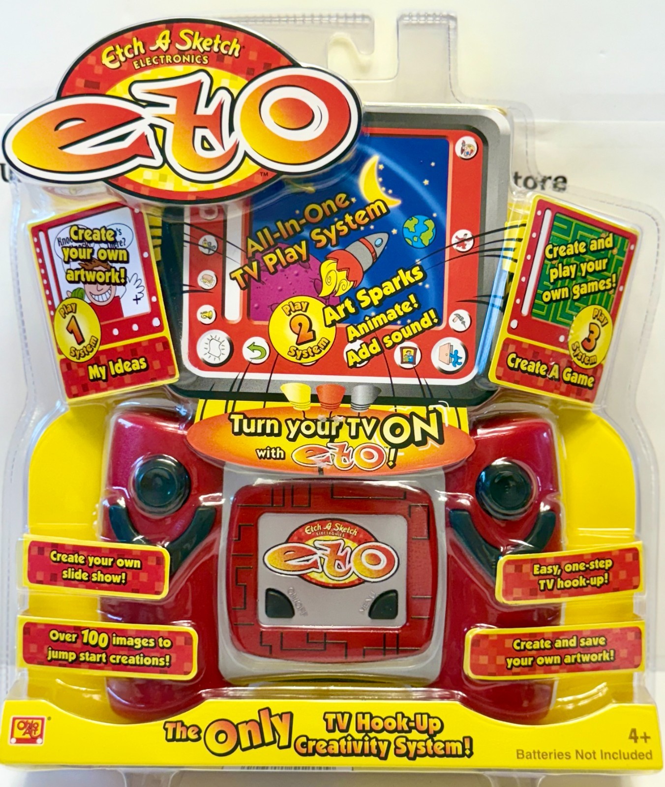 NEW~ETCH A SKETCH ELECTRONICS~ETO~Easy TV Hook Up~Creativity/Drawing System~NICE