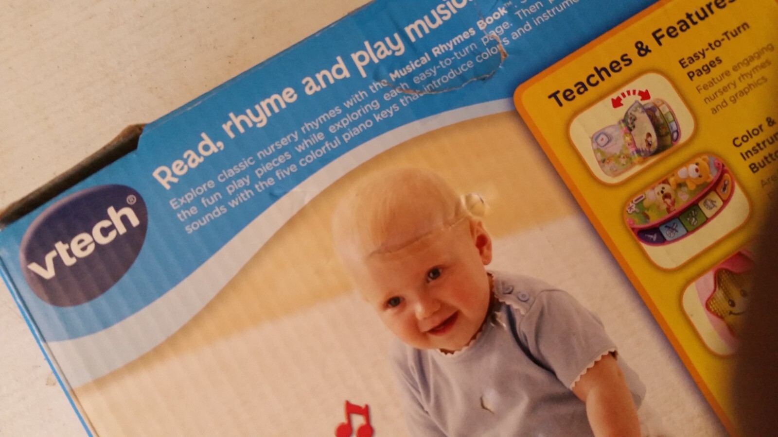 VTech 80166710 Musical Rhymes Book for Babies 6-36 Months New Very Good