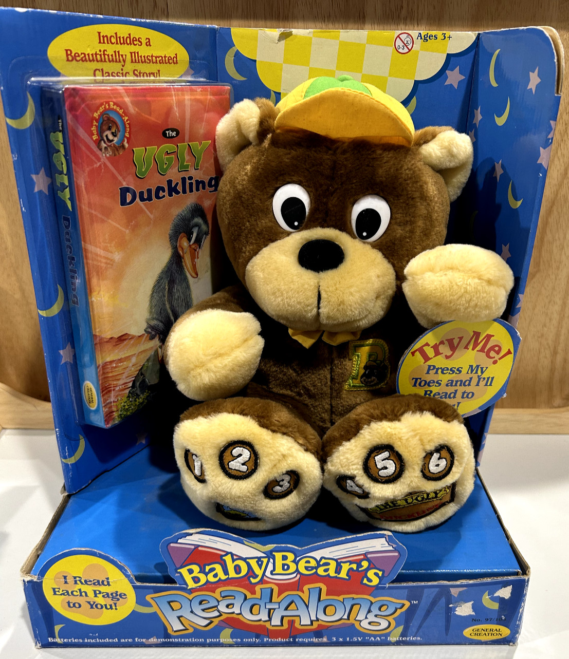Vintage 1998 Talking Baby Bear’s Read-Along Story Book Ugly Duckling NEW IN BOX