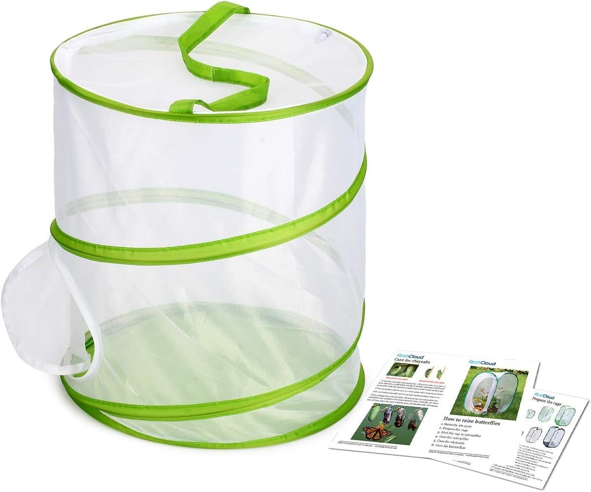 Insect and Butterfly Habitat Cage Terrarium Pop-up 12″ x 14″ Tall