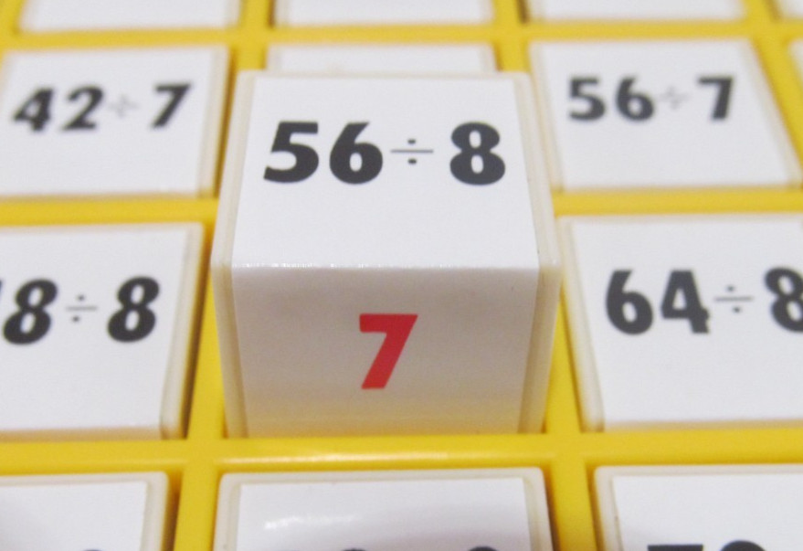 Vintage Lakeshore Multiplication and Division Push Up Button Answer Machines
