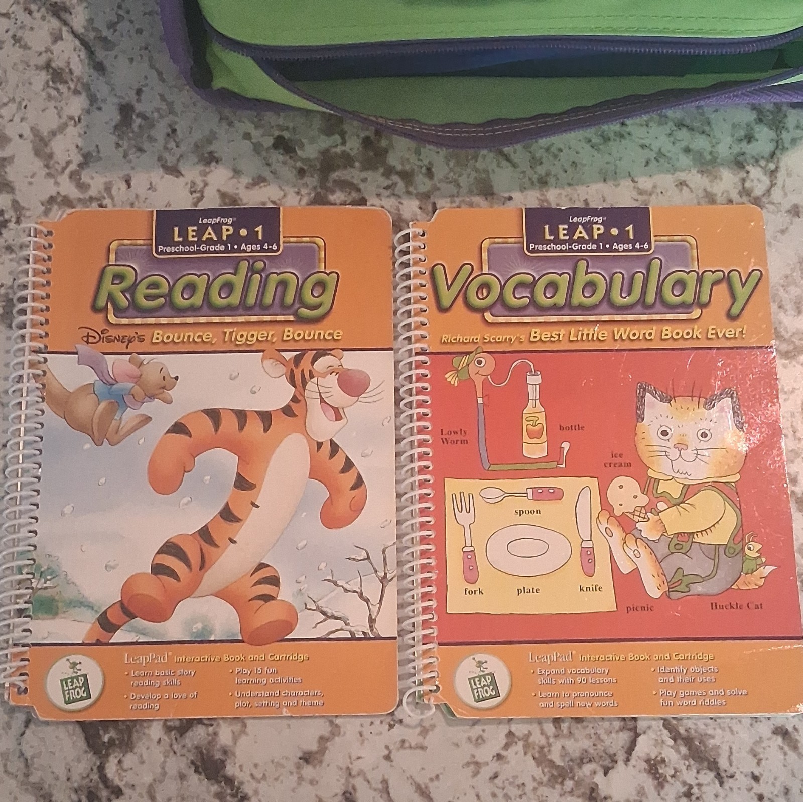 LeapFrog LeapPad Learning System w/ Carry Case & Books, Ages 4-6
