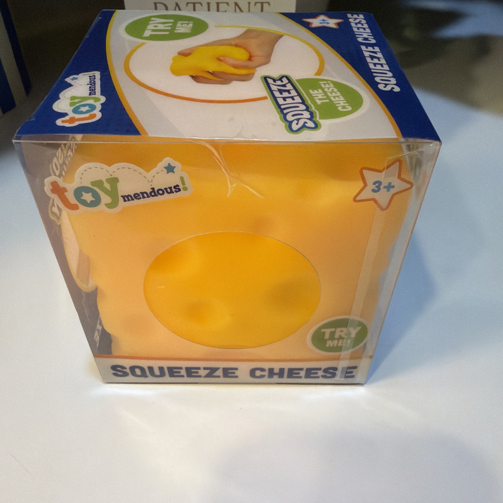 Toymendous Squeeze Cheese Squishy Tactile Squeeze Toy Yellow Viral squishy