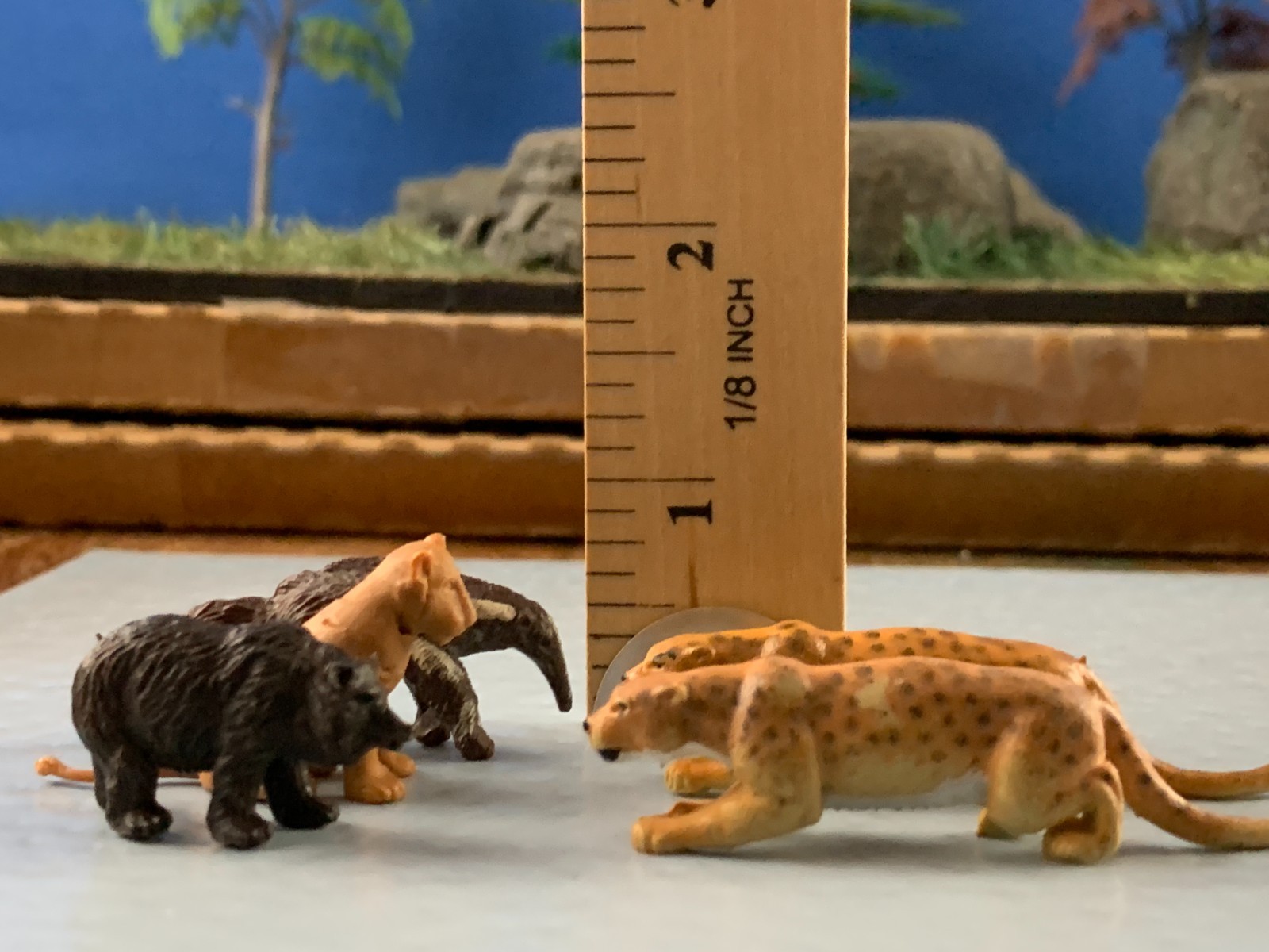 Lot of 5 Mixed Britains Vintage Miniature Plastic Wild Animal Figures England