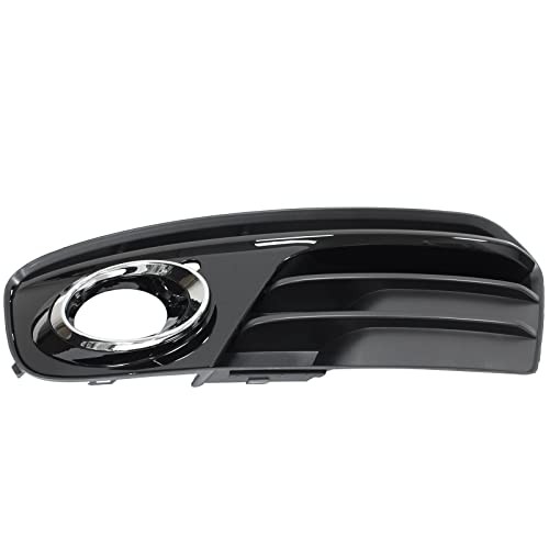 NewYall Pair Glossy Black ABS Front Bumper Lower Fog Light Cover Grill Grilles