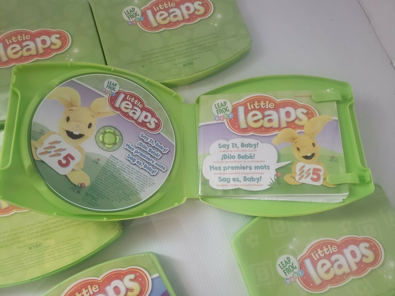 Leapfrog Baby Little Leaps for Learning System Lot of 6 DVD’s Leap Frog Toddler