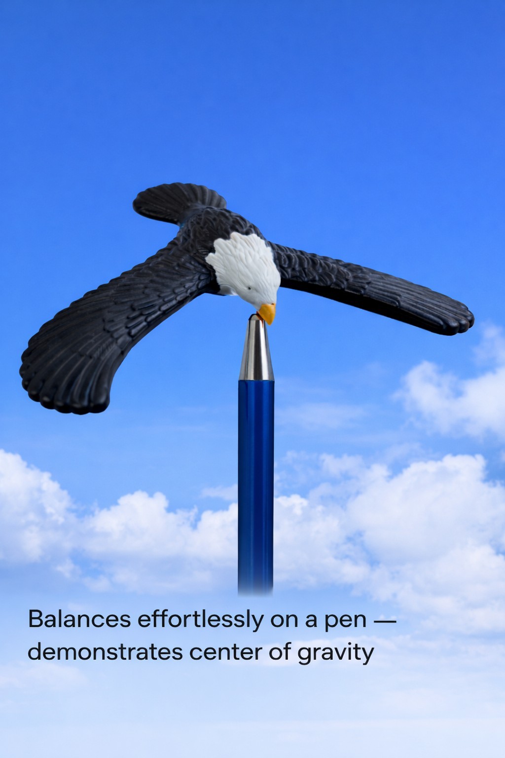 Toysmith Balancing Eagle Bird Toy Set of 2 Gravity Balance Science Toy 7”