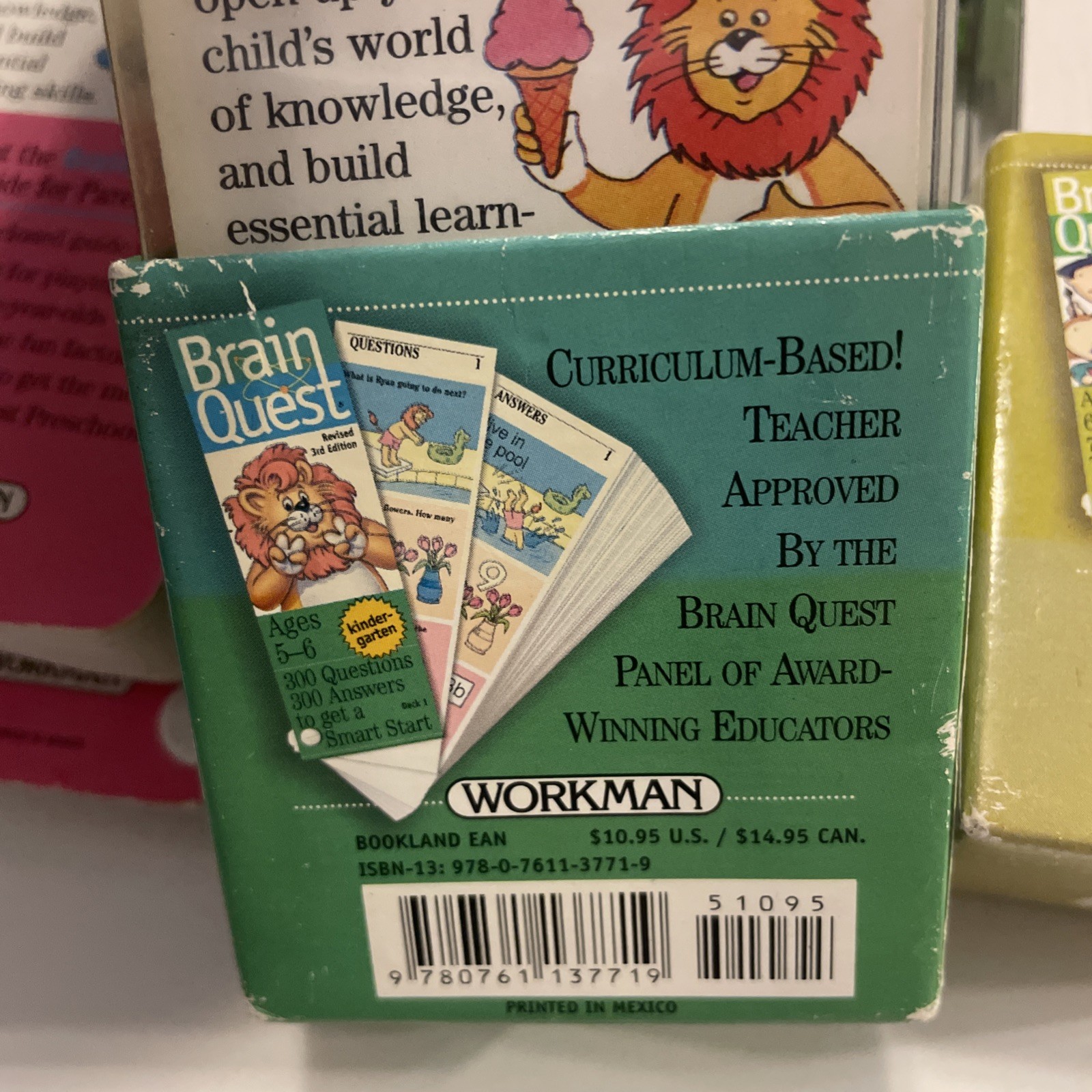 Brain Quest Lot Kids Learning Cards Ages 3–7 Threes Preschool Kindergarten 1st