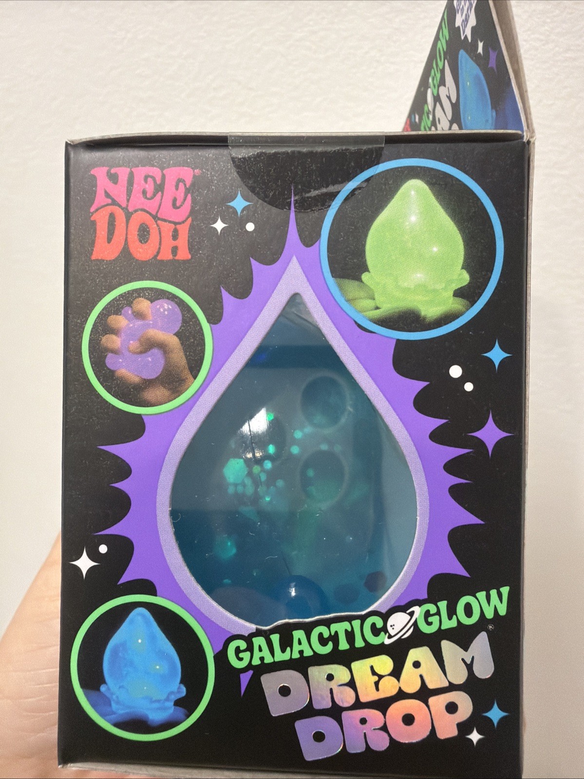 BLUE Needoh Nee Doh Galactic Glow Dream Drop EXTREMELY RARE AUTHENTIC