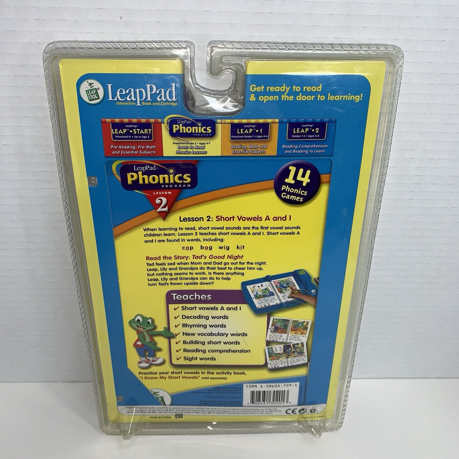 LeapFrog Leap Pad LeapPad Tad’s Good Night Phonics 2-Game & Book