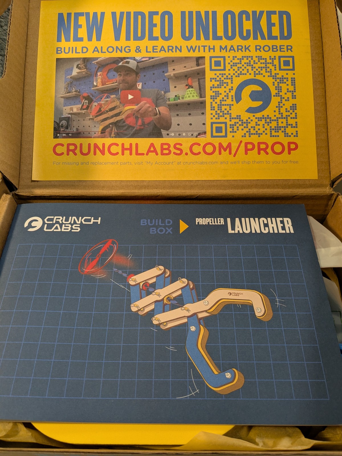 Lot (4) CrunchLabs Build Box Kits Magnus Flyer Trap Door Maze Domino Catapult +