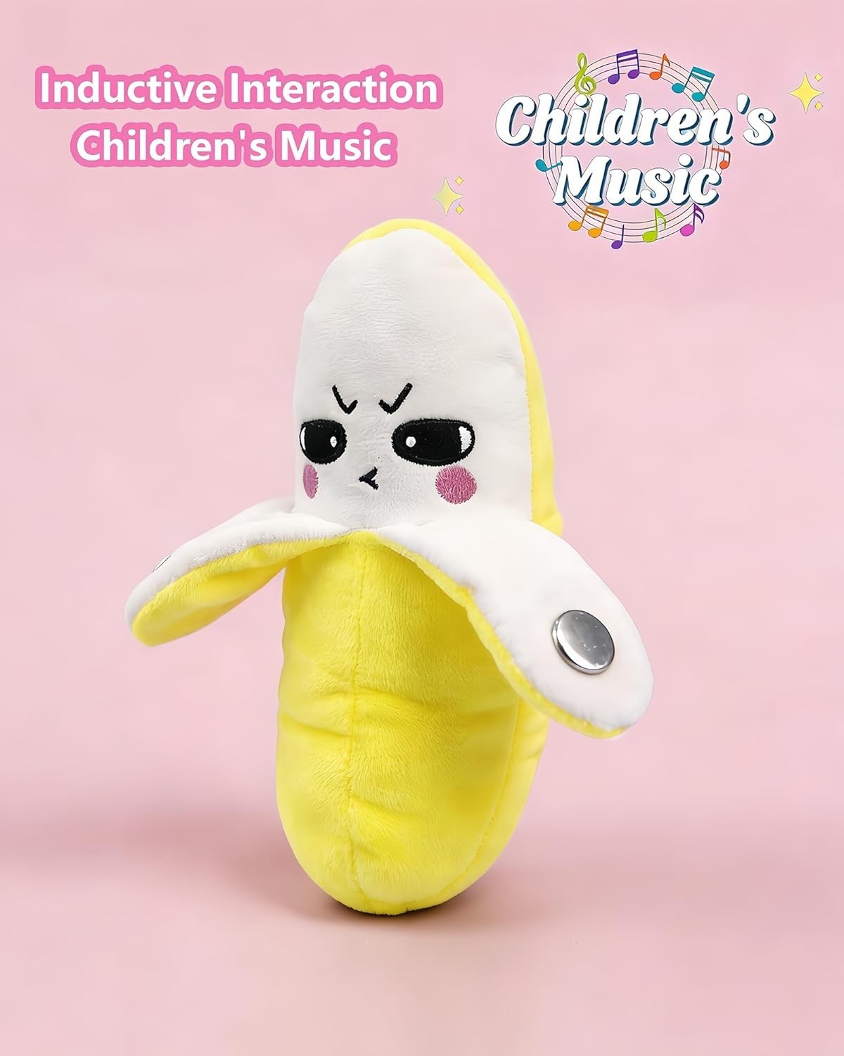 Magic Touch Interactive Music Plush Toy,Soft Baby Musical Sensory Toy with Sound