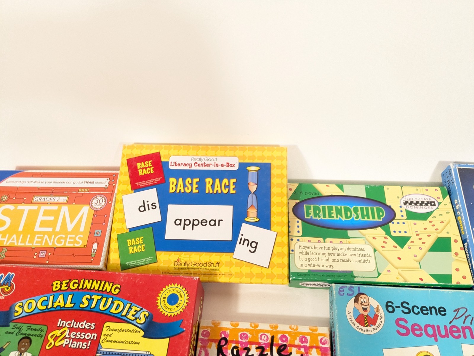 Lot of 7 Educational Games Classroom Resource Sequential Social Studies STEM ABC