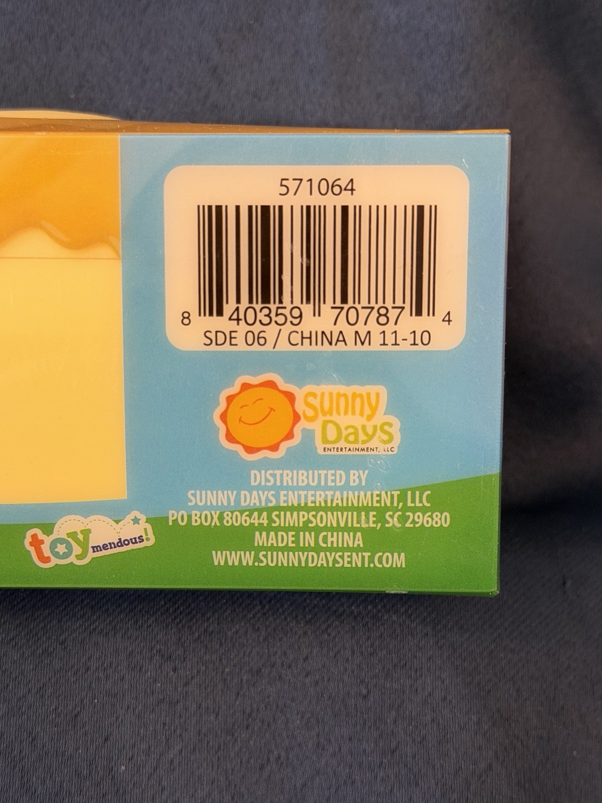 Sunny Days Toymendous! Big Squeeezy Butter Stretch Squishy Fidget Toy New/Sealed