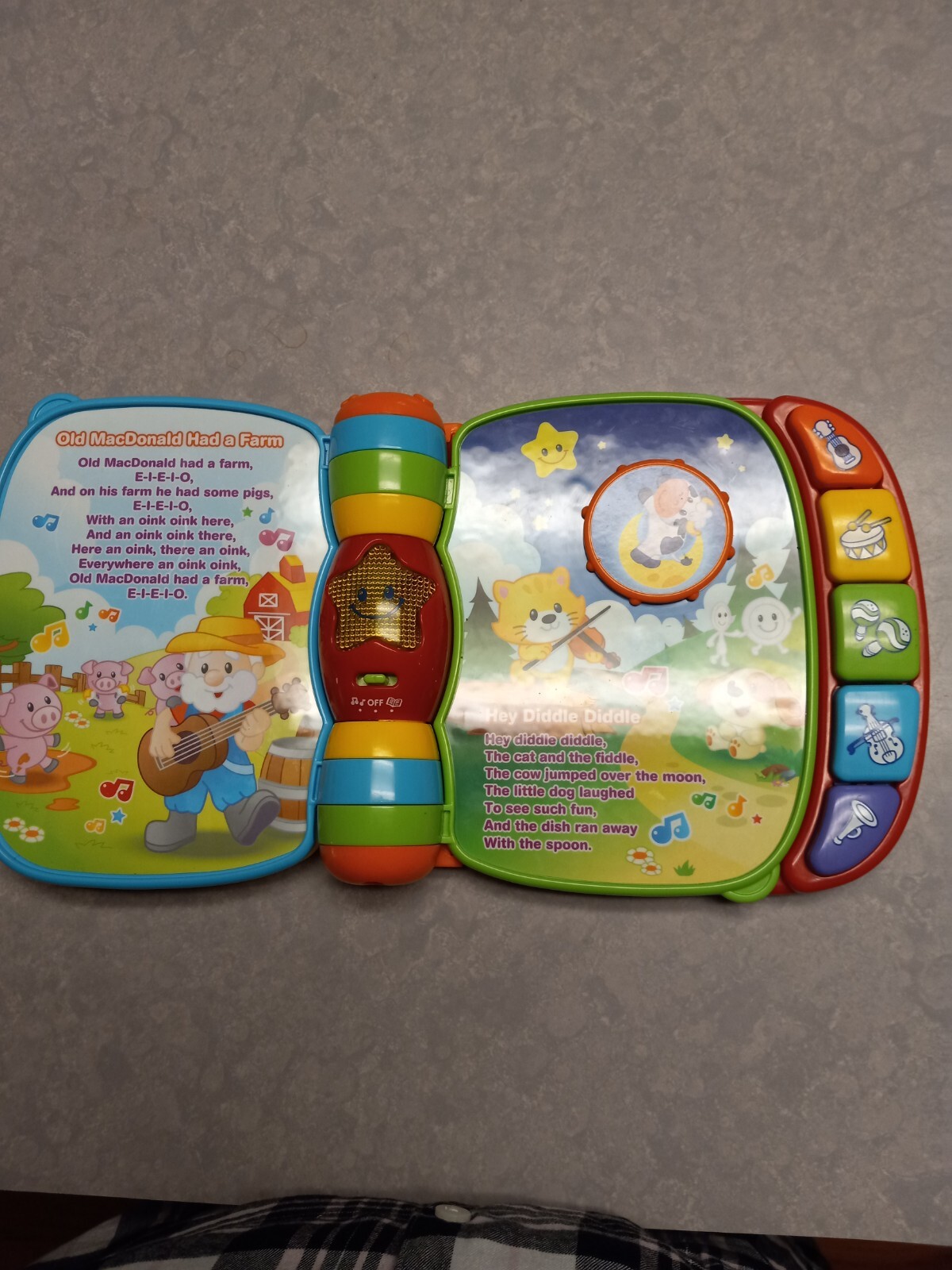 Toy 6-36 Months VTech Musical Rhymes Educational Book TESTED