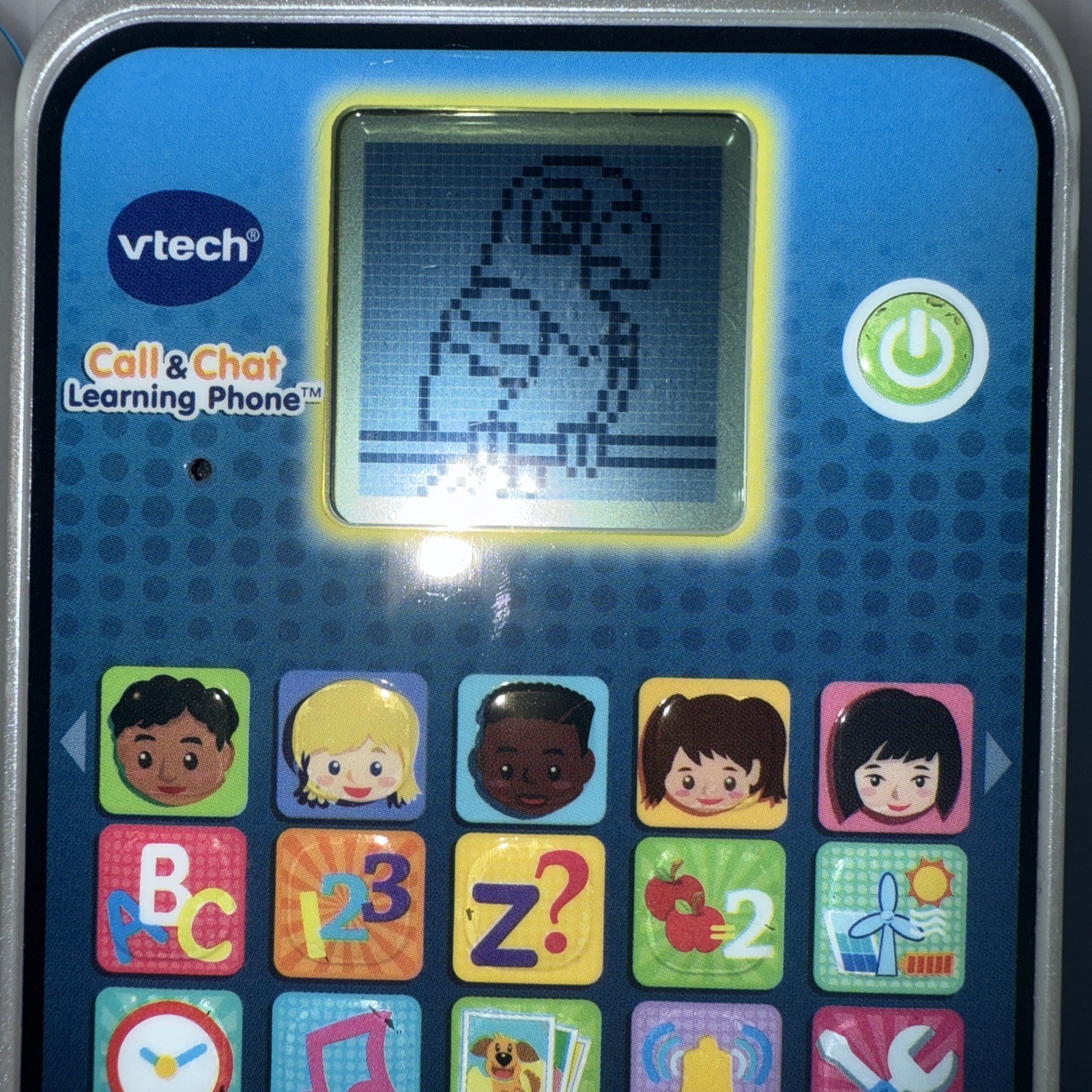 VTech Call & Chat Learning Phone Toy – 6” x 3” – Lights & Sounds – Tested Works