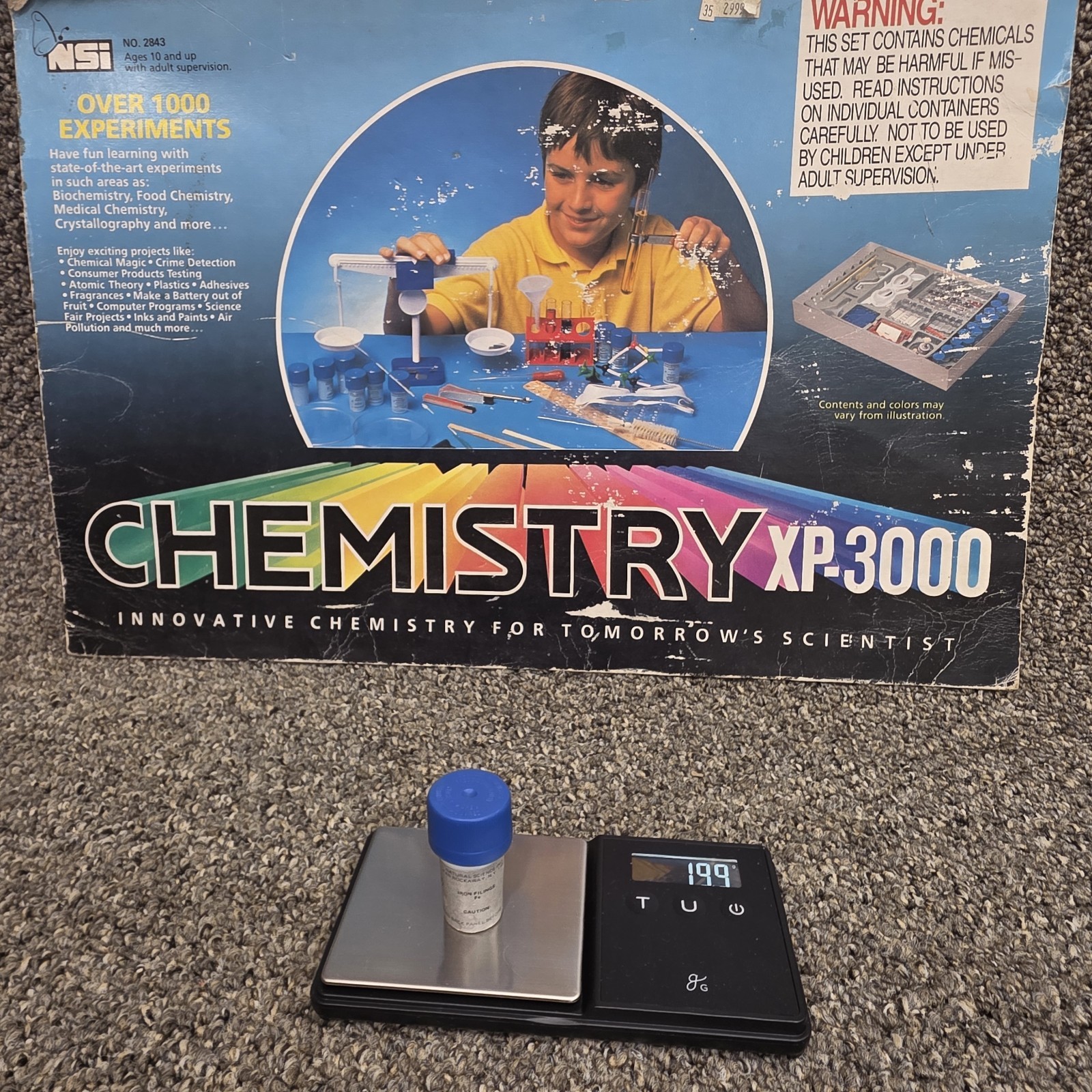 Chemistry Set Xp-3000 Parts ( Iron Filings Fe )
