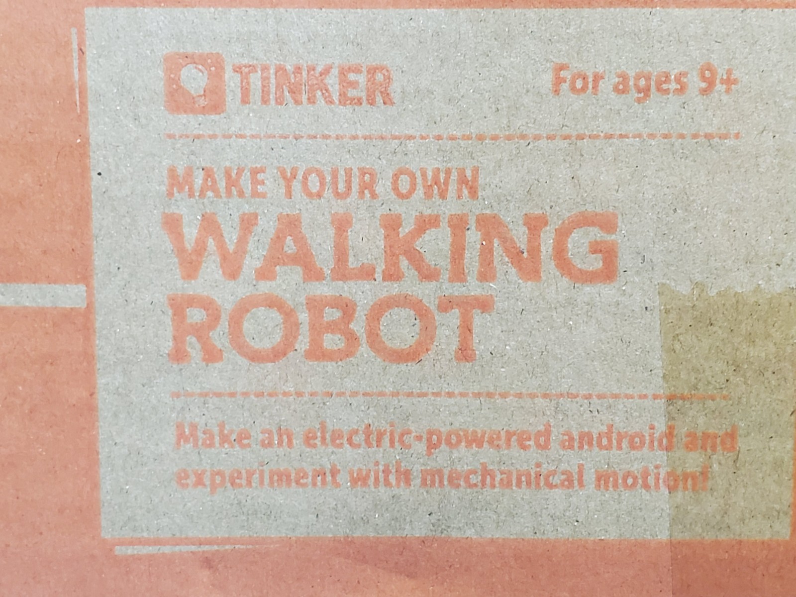 Kiwi Co Tinker Crate “Walking Robot” STEM Kit Toy DIY – Open Box Complete