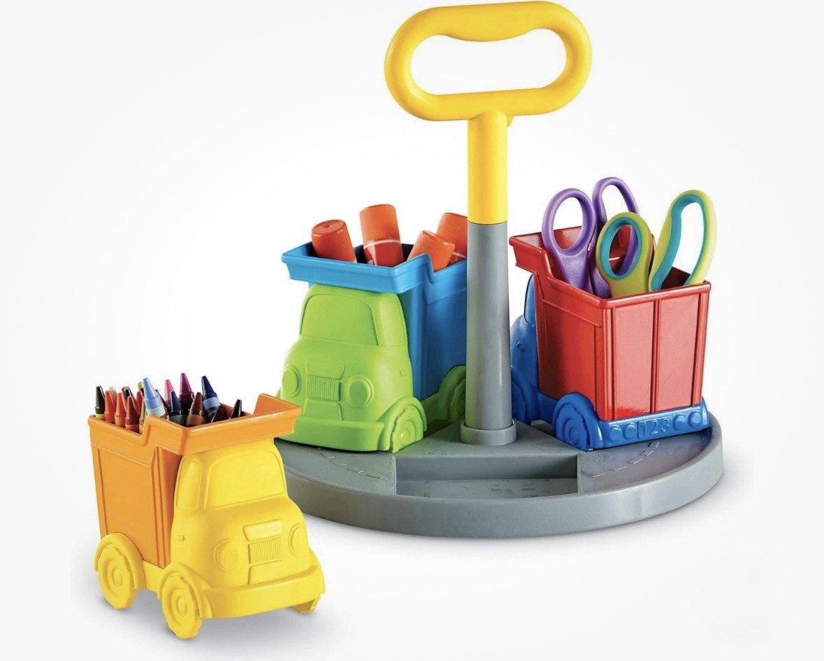 Learning Resources Create-a-Space Kiddy Center Trucks – Arts and Craft Organizer