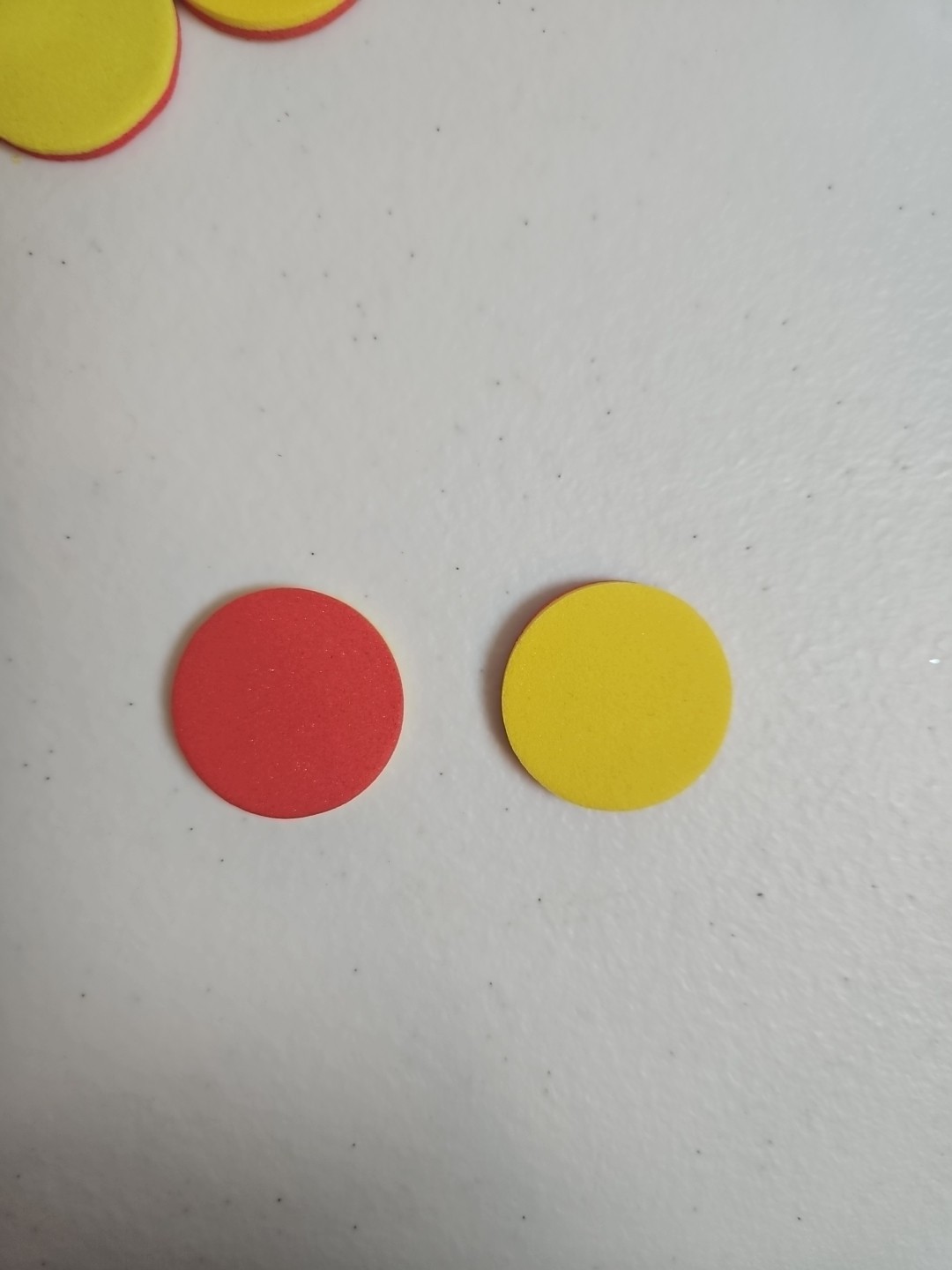 500+ Count 2-Color EVA Foam Math Counters Red Yellow Learning Discs
