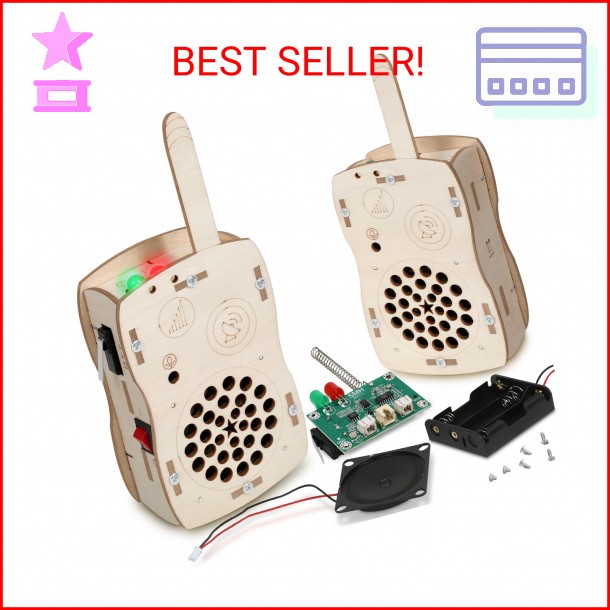 Stem Projects Walkie Talkies Toys for Boys Age 8-12 12-14 Science Kit Building O