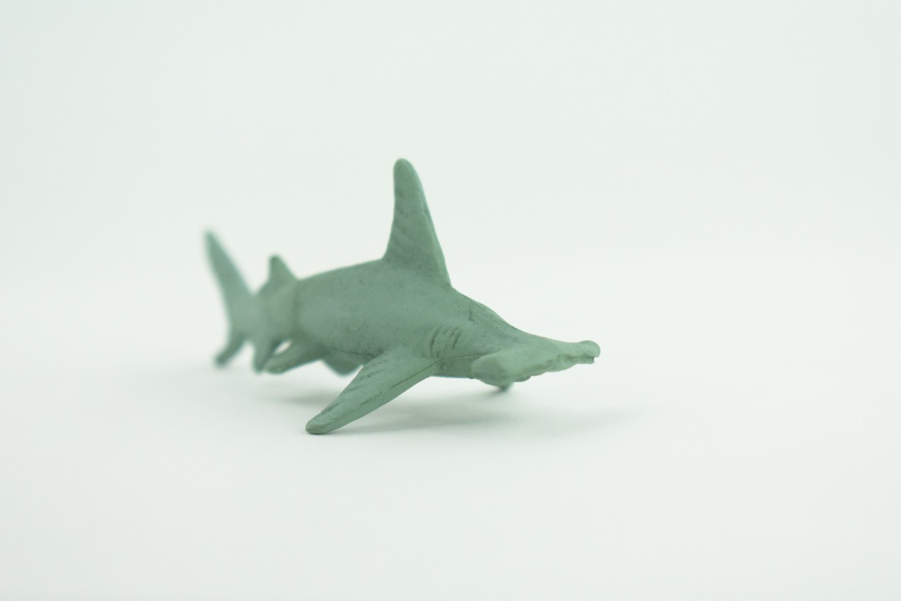 Toy Green Hammerhead Shark, Realistic, Model, Toys, Gift, 3 Inches CWG51 B197