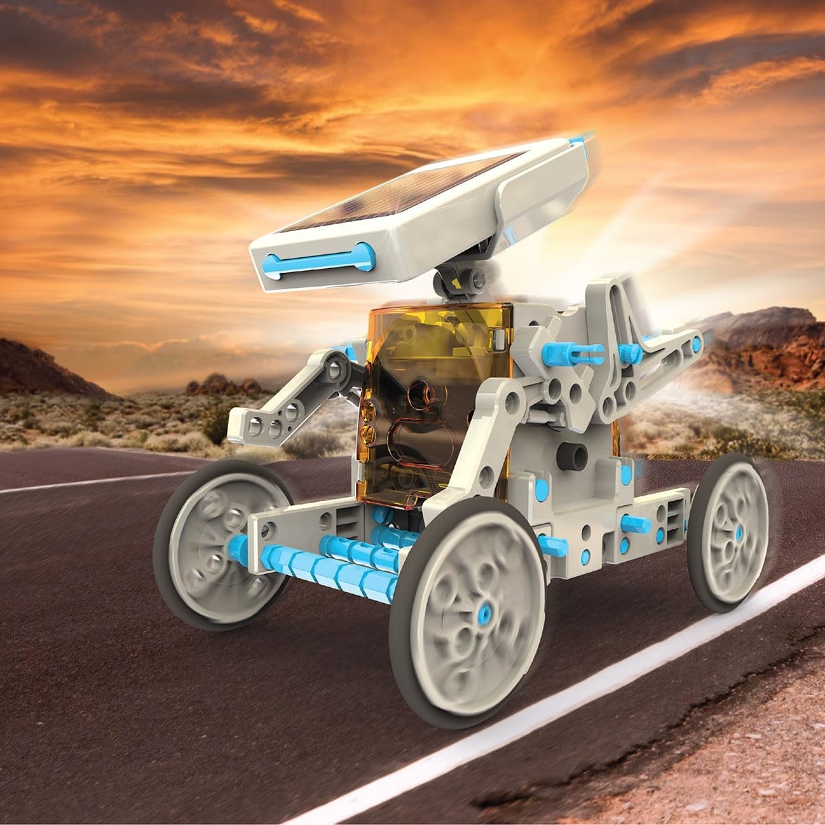 12-in-1 Solar Robot Kit – 197-Piece STEM Construction Set with Motorized Engine,