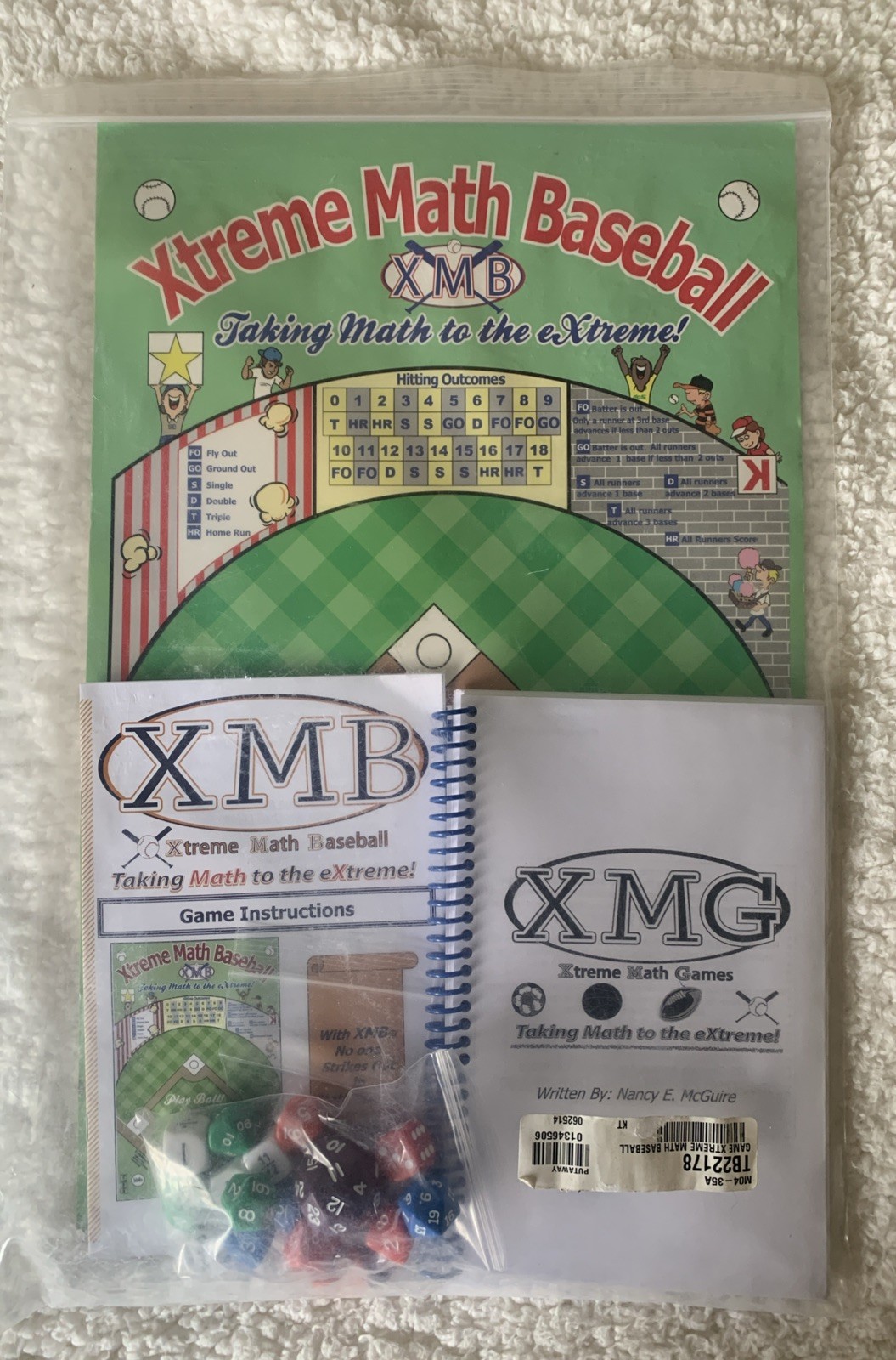 Xtreme Math Baseball Single Kit/ Complete, Homeschool Math Game NEW