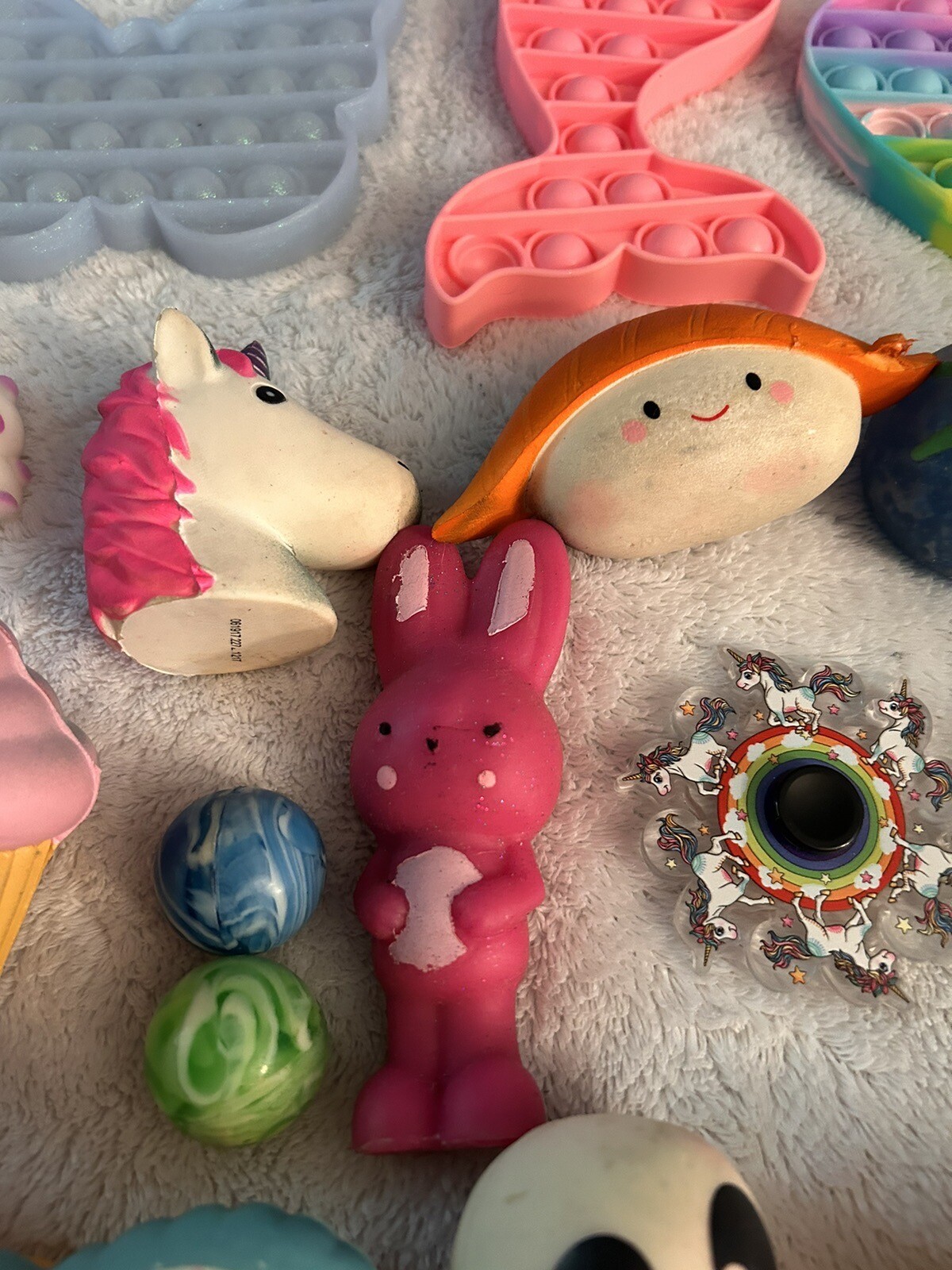 Push Pop It Bubble Dimple Fidget & Squishy Toys Sensory Stress Relief Lot Of 23