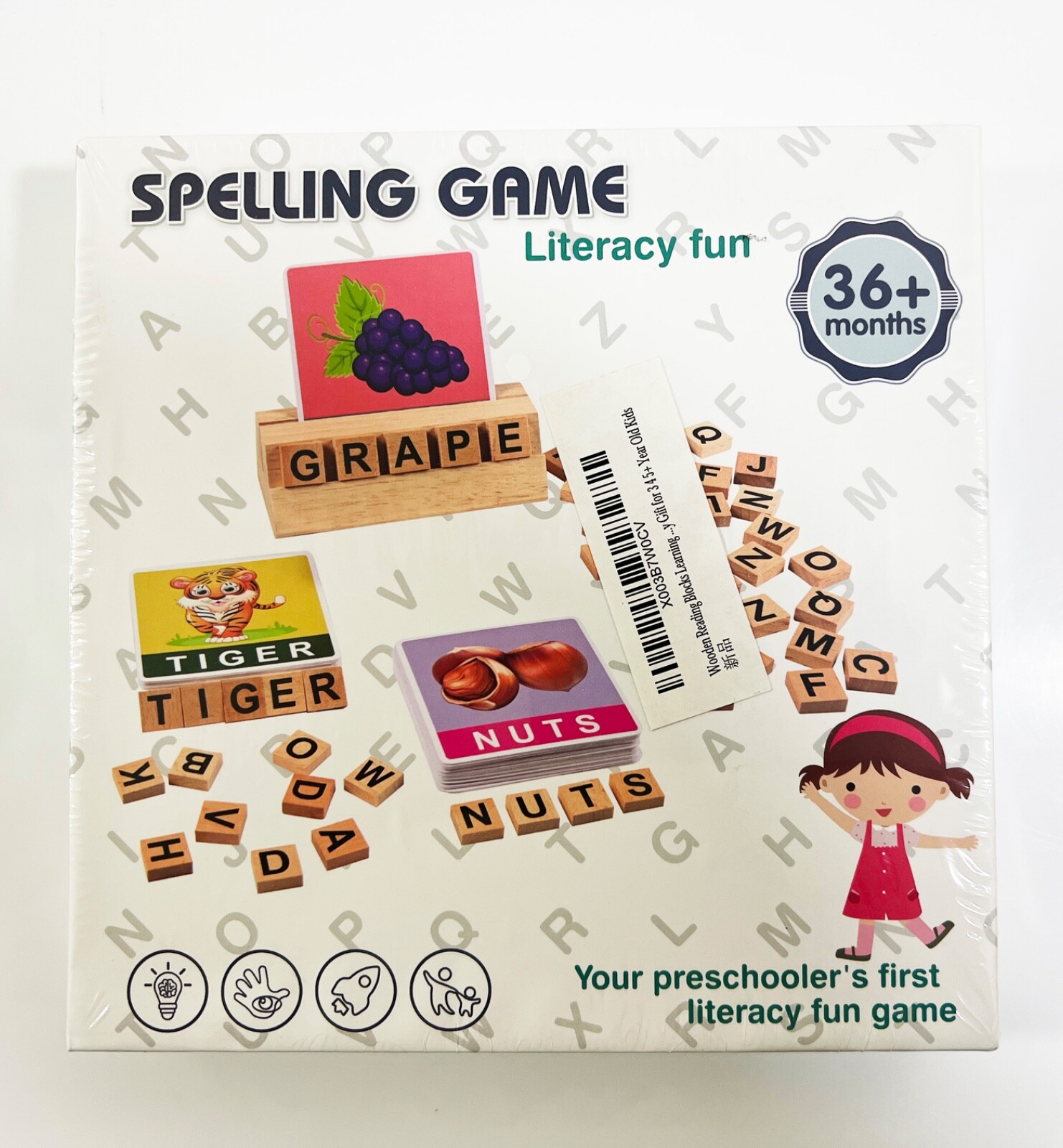 Spelling Game Literacy Fun Your Preschooler’s First Literacy Fun Game NEW SEALED