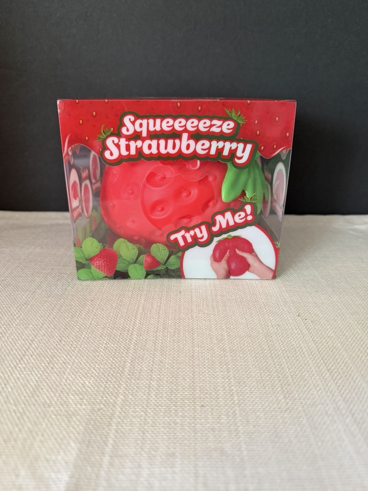Sunny Days Jumbo Squeezy Strawberry Squishy Toy Stress Relief Sensory Fun