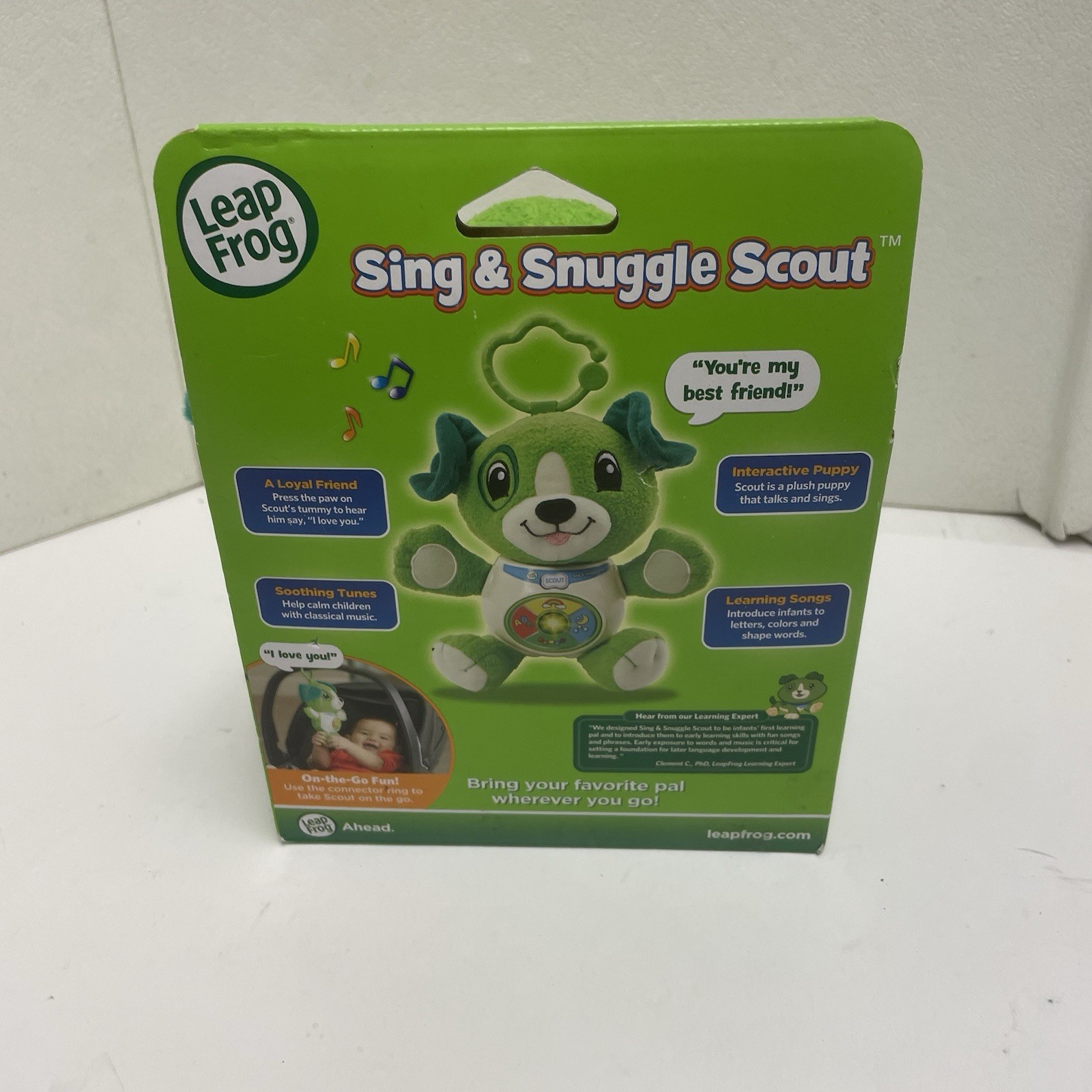 Sing And Snuggle 8″ Scout By Leap Frog Interactive Plush Age 6+Month Green