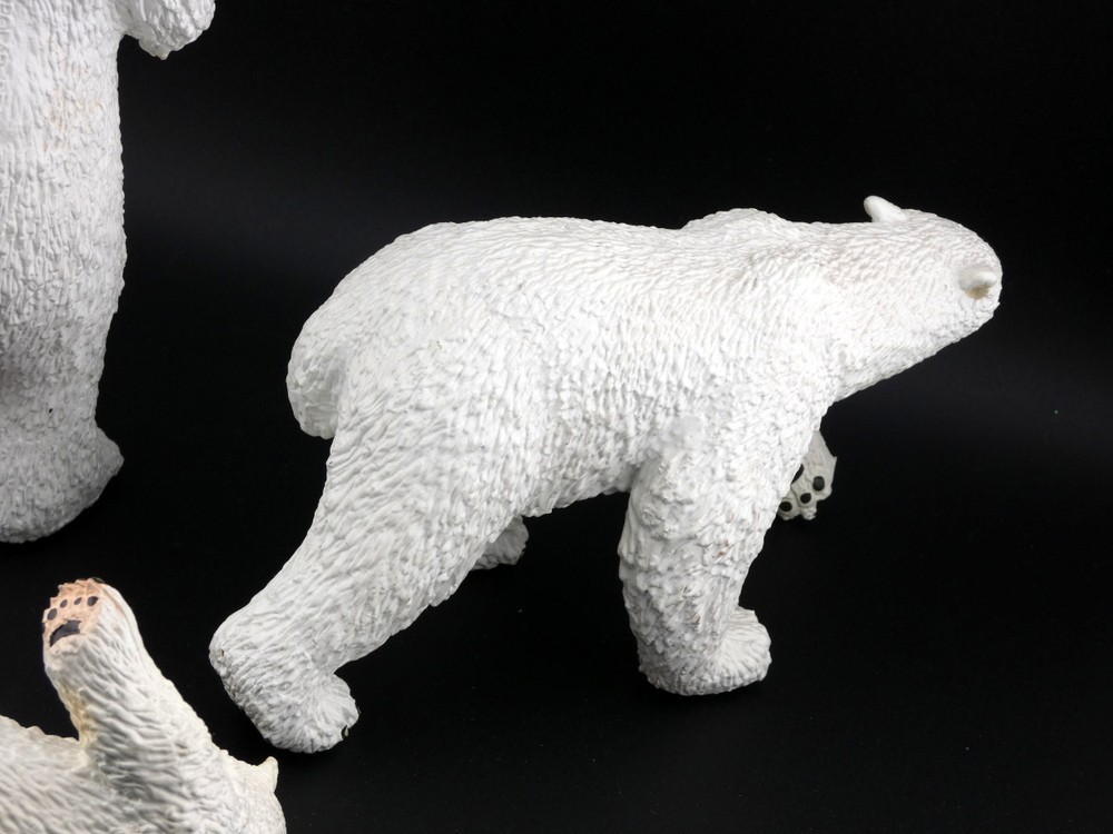 Vintage The Vanishing Wild Collection Polar Bear Set 1990 Safari Ltd