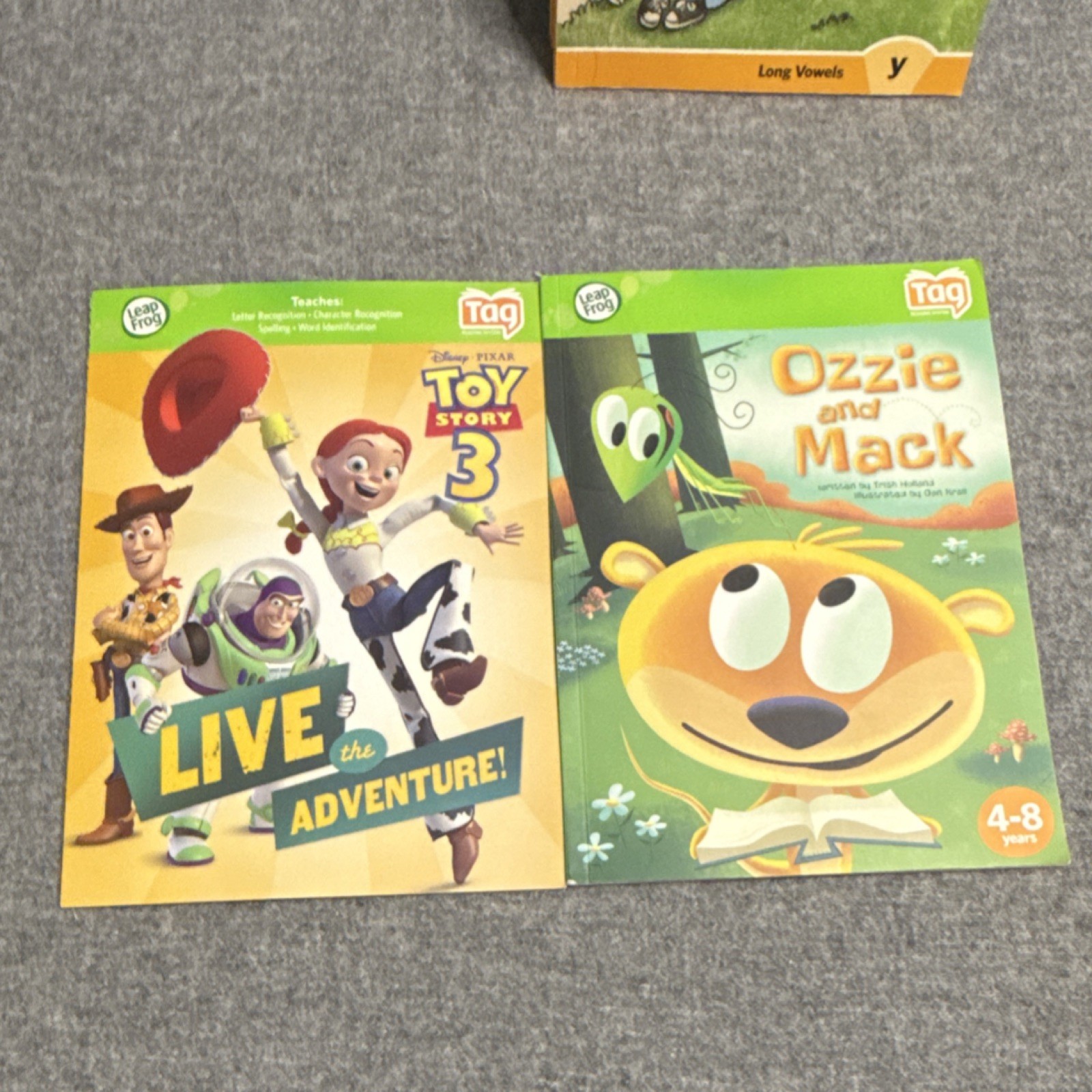 8 LeapFrog Tag Reading Books Lot Toy Story Phonics Ages 4-8