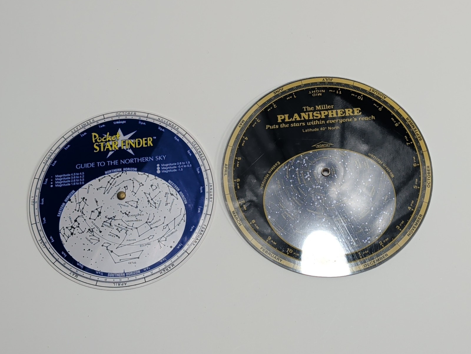 Toysmith Pocket Star Finder & Planisphere Finder Northern Sky Chart Lot