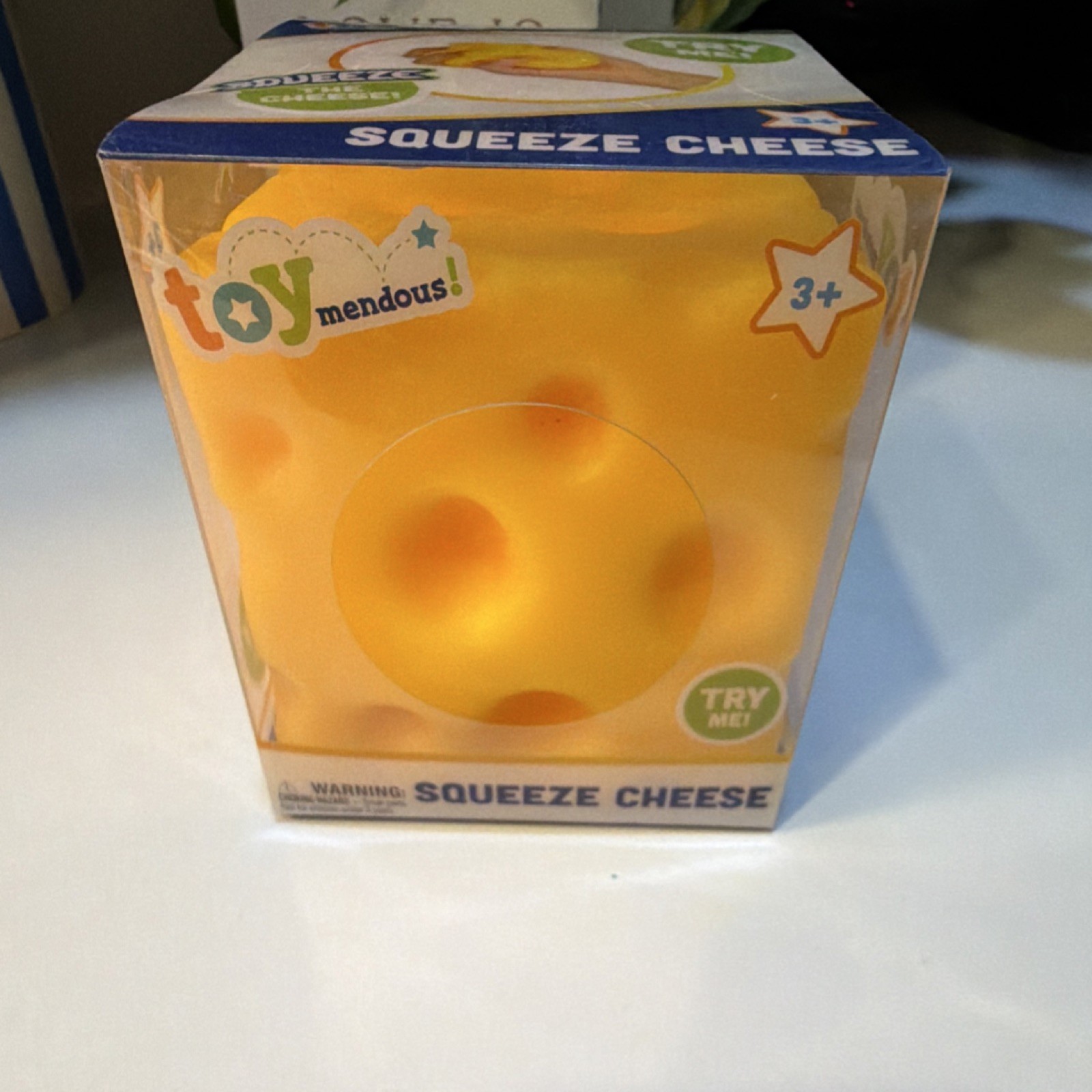 Toymendous Squeeze Cheese Squishy Tactile Squeeze Toy Yellow Viral squishy